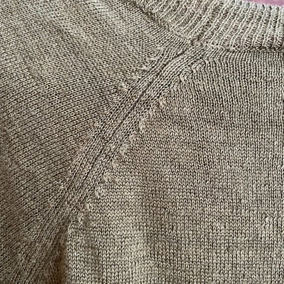 J. Crew Linen Olive Sweater Size XS - Picture 5 of 6